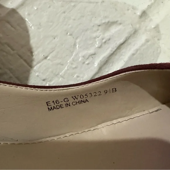 Cole Haan Red Suede Block Heel Pumps 9.5 - Picture 5 of 6